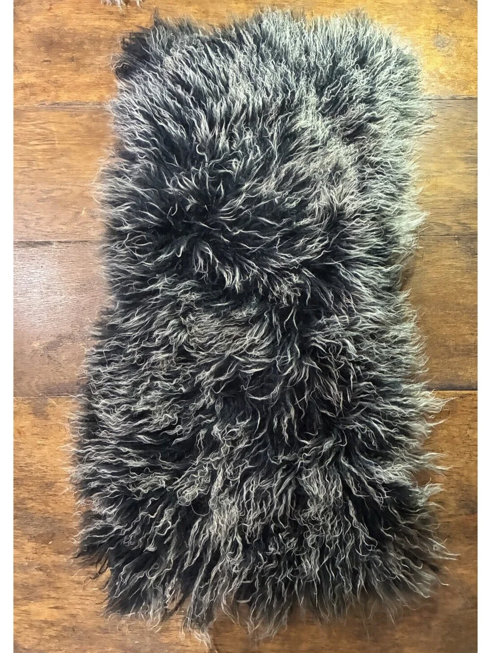 Lamb Leather Throw -Mongolian Curly Authentic Lamb FUR- Plates x 3 - 24